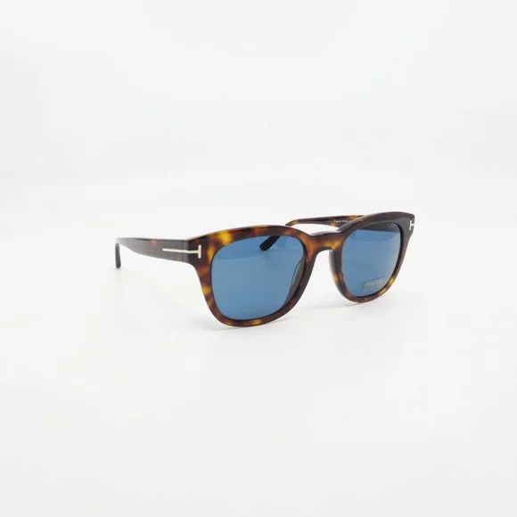 TF676 54N Tom Ford New Havana/ Blue Men's EUGENIO Sunglasses 52mm with box - Picture 3 of 6